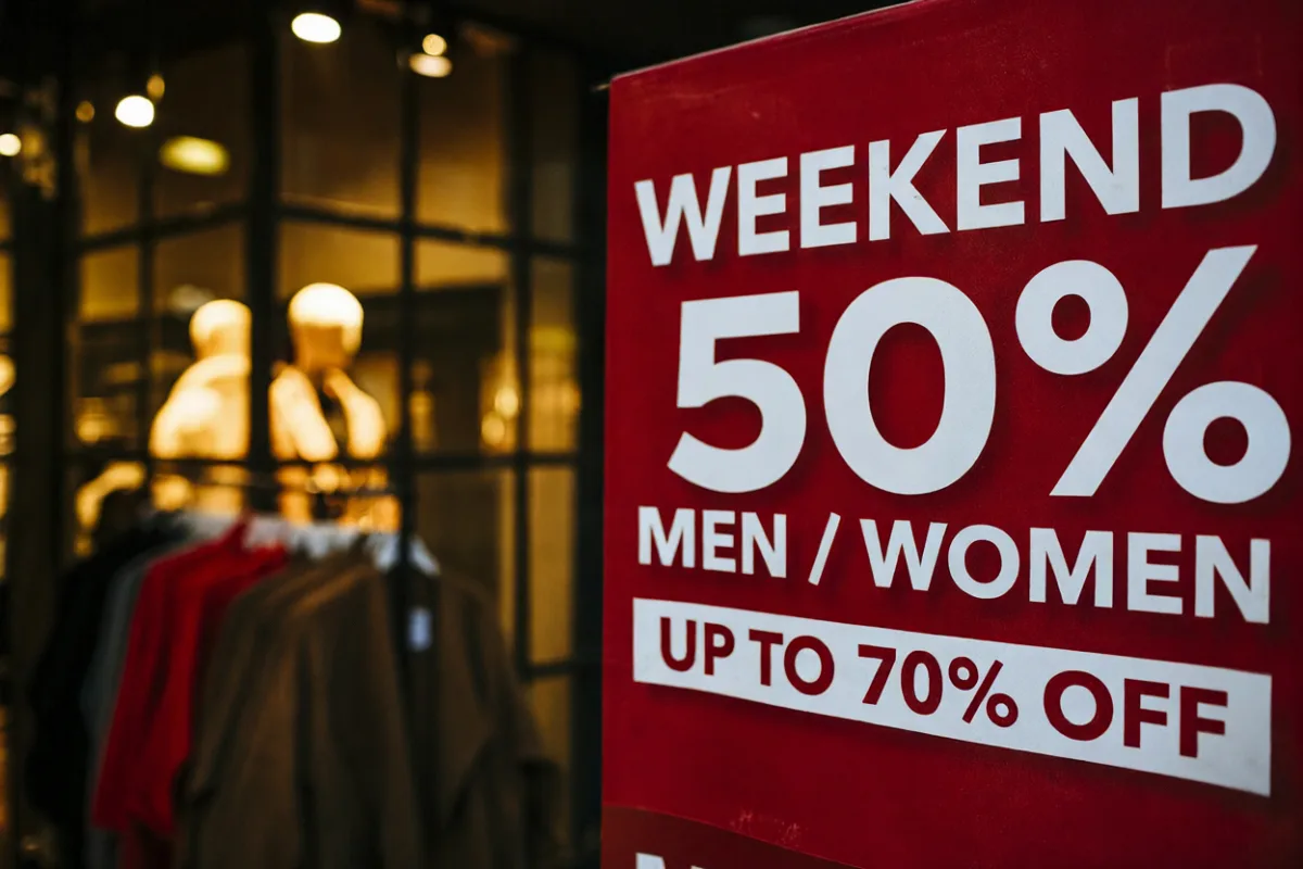 First Qwen output: 50% appears where SALE was, while the original 70% remains below.